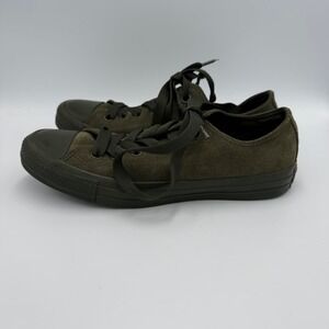 Converse Chuck Taylor All Star Low Suede Olive Green Sneakers 162466C Women 8.5